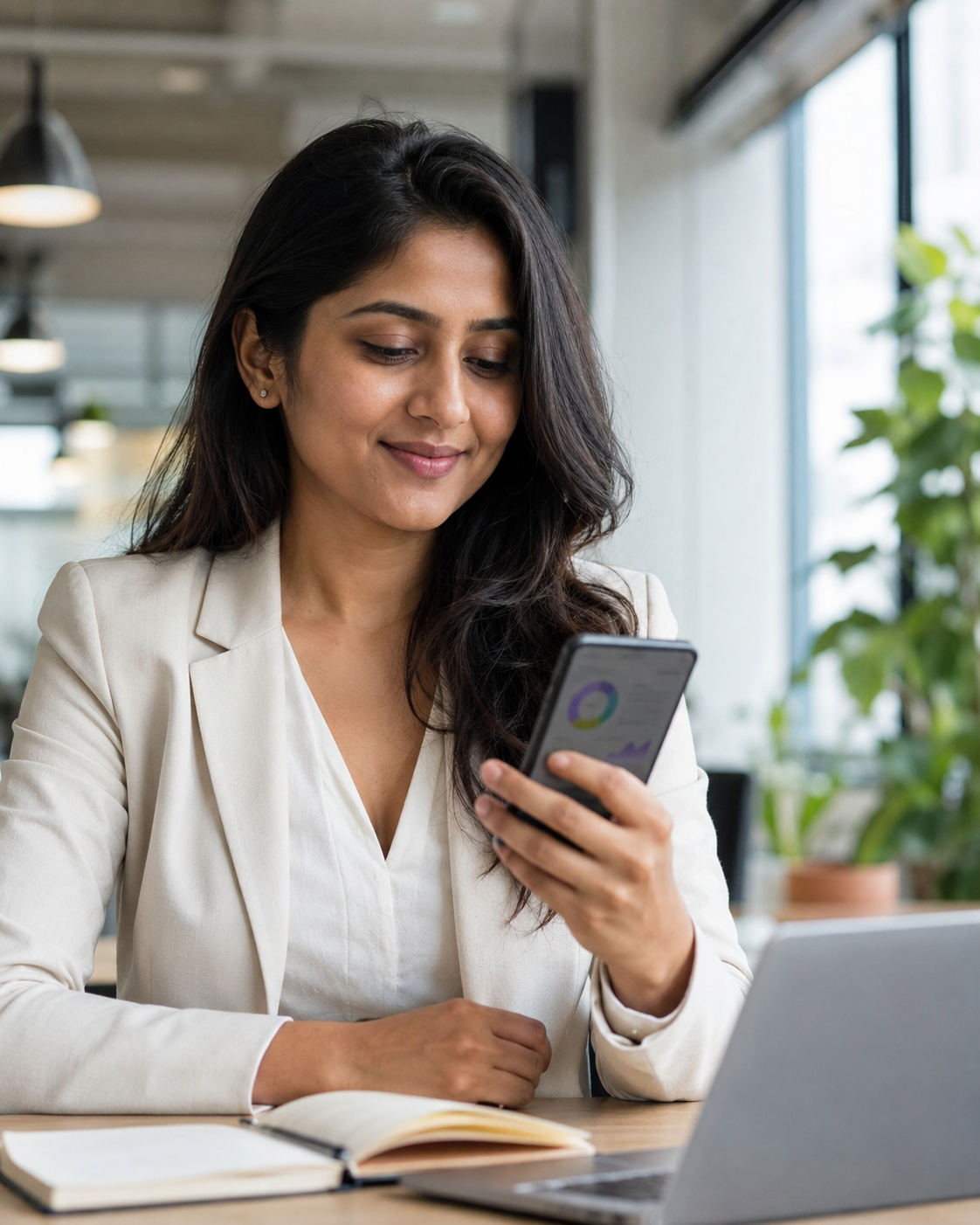 Indian professional using a digital finance tool